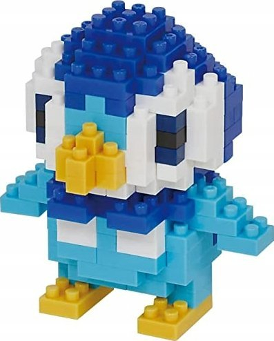 Set ndërtimi Nanoblock Pokémon Piplup, 170 copa, nivel fillestar, shumëngjyrësh