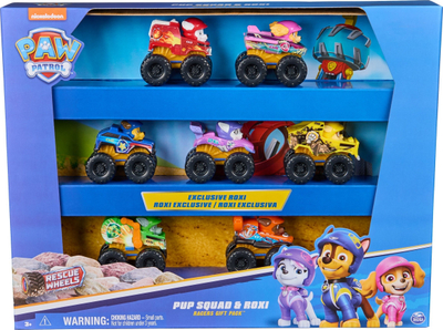 Set lodrash Paw Patrol Multipack With Rescue Wheels, mini makina, shumëngjyrësh