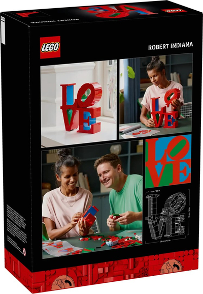 Set ndërtimi LEGO Art LOVE 31214, dekor shtëpie, shumëngjyrësh
