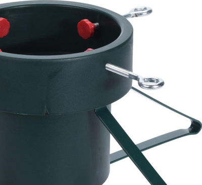 Bazament metalik për pemë të Vitit të Ri, 21 cm, kapacitet uji 2.8 L, i gjelbër