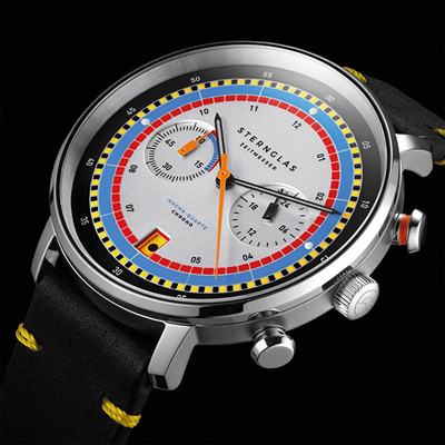 Orë dore për meshkuj Sternglas Hamburg Chrono S01-HC36-VI22, e zezë