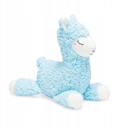 Lodër pelushi për qen Karlie Alpaca Fuzzy, me fishkëllimë, 20 x 6 x 22 cm, blu