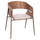 Karrige ngrënieje Krill HM18254.01, plywood whitewash, këmbë metalike bakri, bezhë