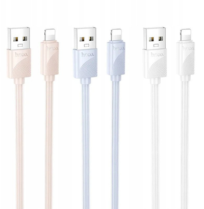 Kabllo karikimi Hoco X114, USB A në Lightning, 1m, 2.4A, blu