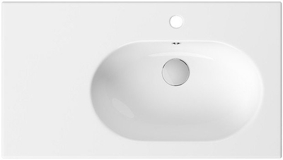 Lavaman Cersanit ZEN K117-004, i mbërthyer, 80 cm, e bardhë