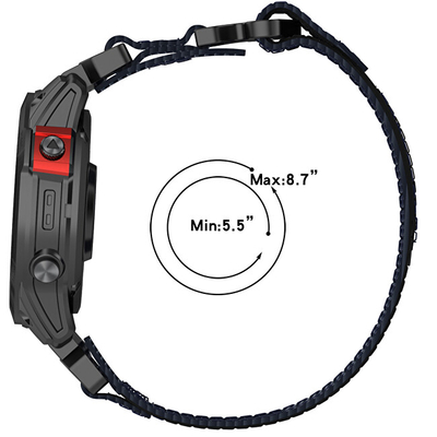 Rrip 4wrist, për orën Garmin 26 mm, i kaltër