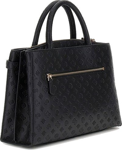Çantë për femra Guess Arlena Logo Girlfriend Satchel, e zezë