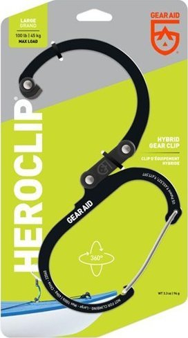 Karabinë Heroclip Large, kapacitet 45 kg, e zezë stealth