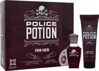 Set parfum dhe krem trupi Police Potion për femra, EDP 30ml, 100ml