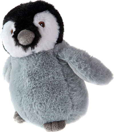 Lodër pelushi Wild Republic Ecokins Penguin Chick, 20cm, me material të ricikluar, gri
