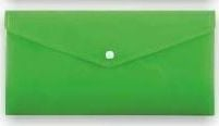 Zarf plastik Penmate Snap Envelope B6 DL PP 115, 253 x 129mm, jeshil