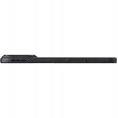Mbulesë telefoni Pitaka Ultra Slim për iPhone 17 Pro, fibrë aramid, MagSafe, e zezë