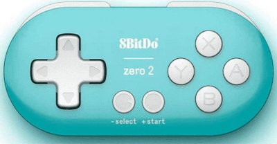 Контролер 8BitDo Zero 2 Turquoise Edition, Безжичен / жичен, зелен