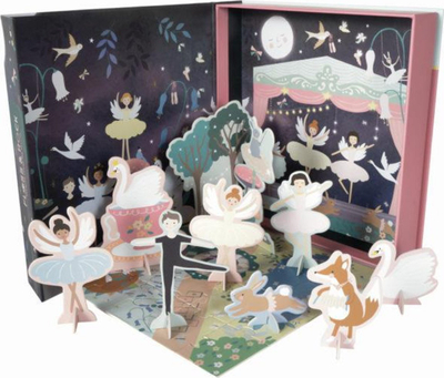 Set loje Floss & Rock Enchanted Pop Out Playscene, puzzle 20 copa, për kalamaj 3+