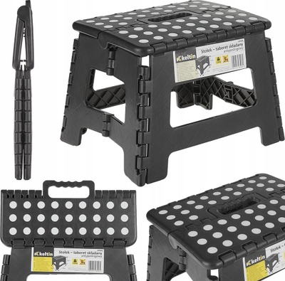 Stol palosës Keltin K00398, plastikë antirrëshqitëse, kapacitet 150kg, i zi