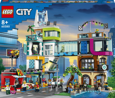 Lodra LEGO City Center 60380, set për ndërtim me 2010 copa, 8+, shumëngjyrësh