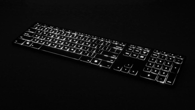 Тастатура Matias Backlit, wireless, US, Црна