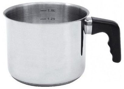 Tenxhere për qumësht Dajar, 1 l, e argjendtë