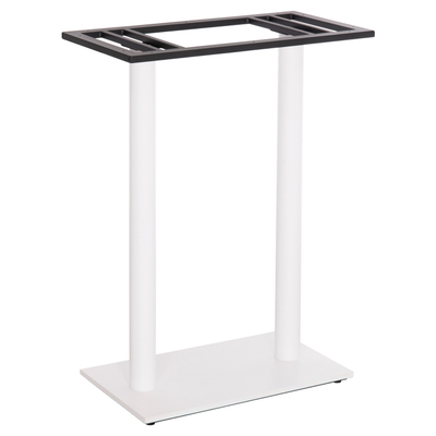 Bazë tavoline bar HM480.02, metal, 80x40x108 cm, e bardhë mat