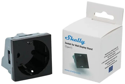 Prizë murale Shelly FG3800235269640, Schuko CEE 7/3, 230V 5A, e zezë