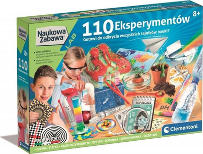 Set eksperimentesh shkencore Clementoni Scientific Fun, 110 eksperimente, për fëmijë 8+