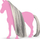 Set lodër Schleich HORSE CLUB Sofia’s Beauties 42652, kalë gri, aksesorë flokësh, 7+