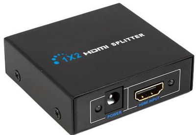 HDMI разделувач Sbox 1x2 1.4, 2 HDMI порти, Full HD 1080p, црн