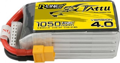 Литиум-полимер батерија Тату Р-Лајн 4.0 1050mAh 6S, 22.2V, за дронови