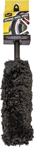 Furçë pastrimi për felne Meguiars X1901EU, fibra të buta, dorezë ergonomike, e zezë