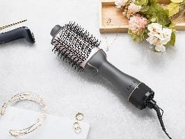 Четка за сушење коса Lafe Sleek &amp; Shine LAFLOK47460, јонизација, функција Cool Shot, сива