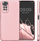 Futrollë metalike për Xiaomi Redmi 12C, TPU, me mikrofibër, rozë metalike