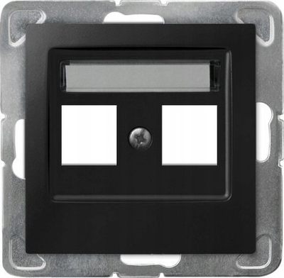 Kornizë dyshe Keystone Ospel Impresja, montim nën suva, black metallic, e zezë