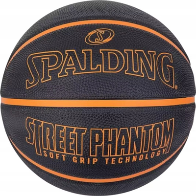 Top basketbolli Spalding Street Phantom 84383Z, outdoor, soft grip, i zi portokalli