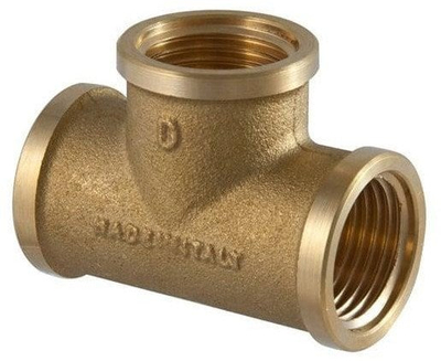 Bashkues T bakri TDM BRASS 14965045, 1" x 3/4", për ujësjellës
