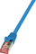 Kabllo rrjeti LogiLink Patchcord CAT6, S/FTP, PIMF, 0.25m, e kaltër