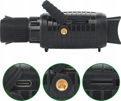 Monokular nate Apexel APL NV007, 10x 24mm, LCD 1.5", 10MP 1080p, IP56