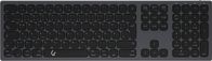 Tastierë KeySonic KSK-8023BTRF, Bluetooth RF, layout gjerman QWERTZ, gri e errët