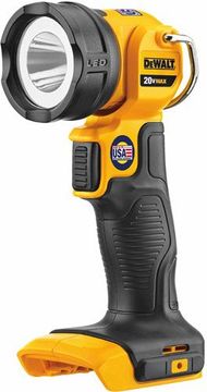 Llambë pune Dewalt DCL040, me bateri, kohë ndriçimi deri 25 orë, e verdhë