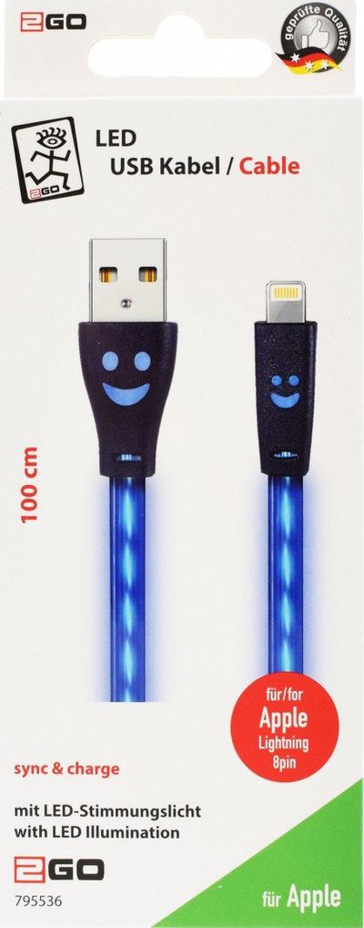 Kabllo Lightning 2GO 795536, 1 m, blu