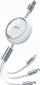 Kabllo karikues Remax Linon Series, 3 në 1, 66W, USB C Lightning Micro USB, i zi