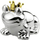 Arkë parash Zilverstad Frog king 6144261, e argjendtë