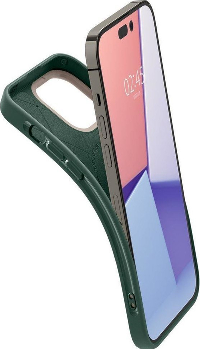 Kapak telefoni Spigen Cyrill Ultra Color MagSafe, për iPhone 14 Pro Max, silikon, jeshil