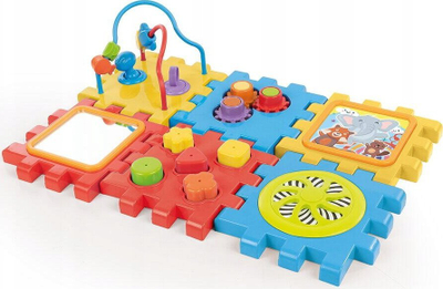 Lodër edukative Dolu 2 in 1 Cube and Puzzle, kub aktiviteti, shumëngjyrësh