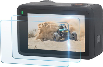 Xham mbrojtës Sunnylife për DJI Osmo Action 3, për lentë dhe ekranet, tempered glass, transparent