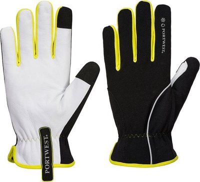 Doreza pune Portwest PW3 Winter Thermal Touchscreen, XL, rezistente ndaj ujit, zi e verdhë