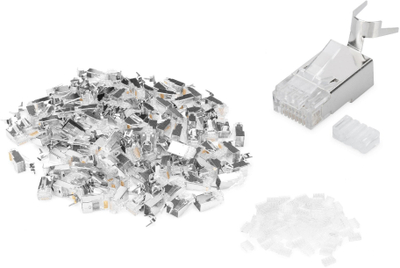 Prizë modulare RJ45 Digitus, CAT 6A, e ekranizume, set me 100 copë