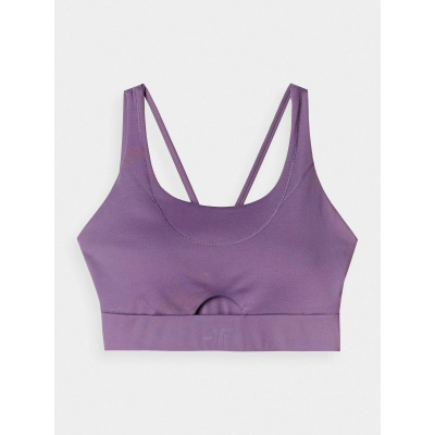 Sutjenë sportive 4F Training Bra, 4F Dry, me kupë të heqshme, vjollcë