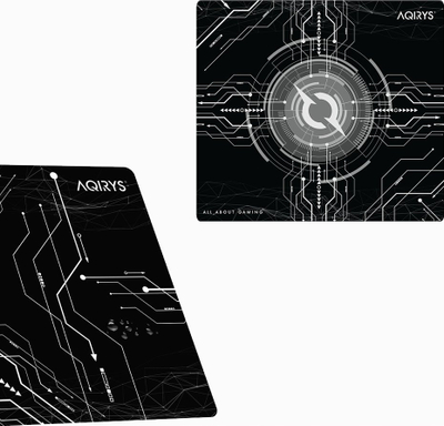 Mousepad AQIRYS Gruis Medium, sipërfaqe pëlhure, bazë gome kundër rrëshqitjes, shumëngjyrësh