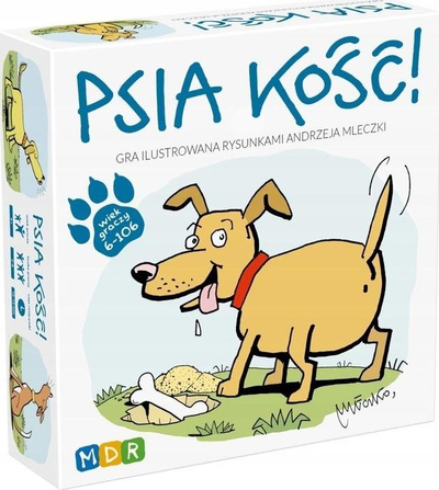 Lojë tavoline MDR Dog Bone, për familje, shumëngjyrëshe