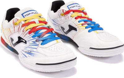 Atlete futsalli Joma Top Flex 2476 për sallë, të bardha me të kuqe